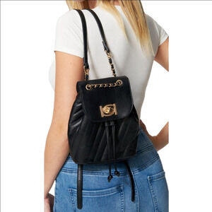 bebe Quilted Vegan Leather Hera Mini Backpack